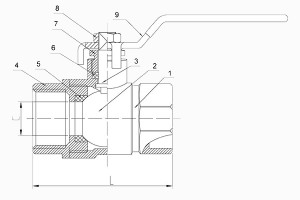 Pn25 ball valve  part web